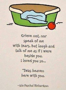 grieve not